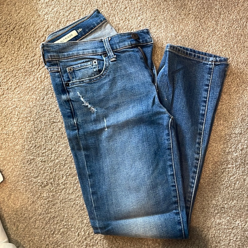 Barely worn lightly distressed Gap jeans
